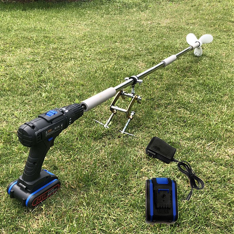 推进器船外机电动划桨橡皮艇马达手持螺旋桨皮划艇充气船用挂浆机