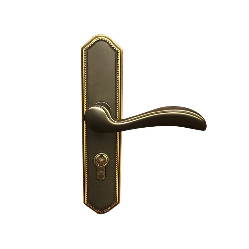 【弗尔尼】全铜锁芯室内卧室房门锁简约卫生间门把手欧式木门锁具