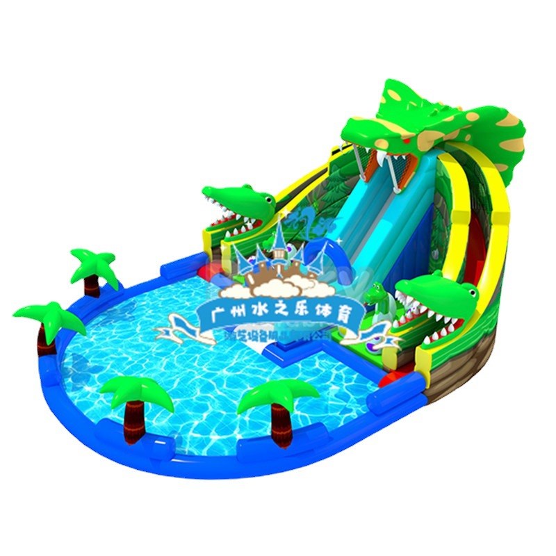 大型充气水上乐园户外移动淘气堡闯关充气水池滑梯游乐设备厂家