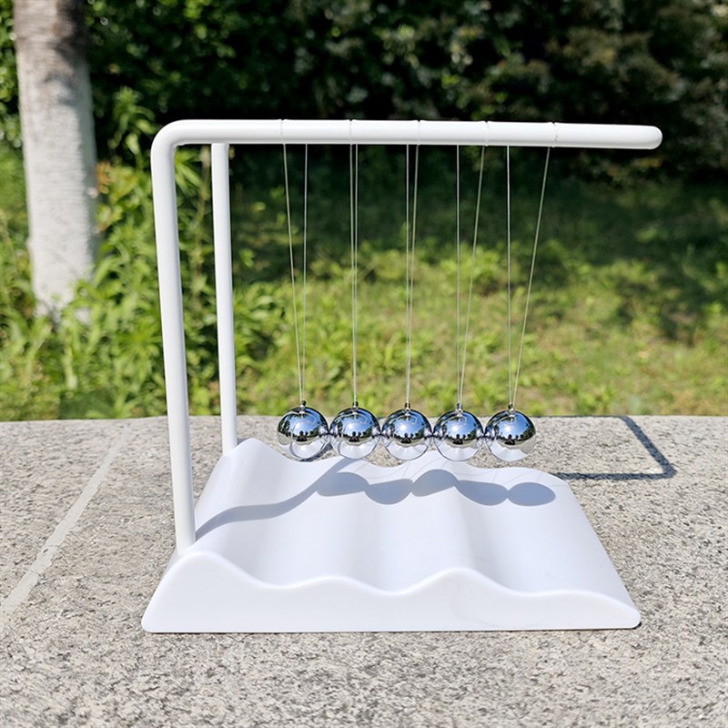 新款波浪底座牛顿摆球BALANCE BALLS C字牛顿撞球NEWTONS CRADLE