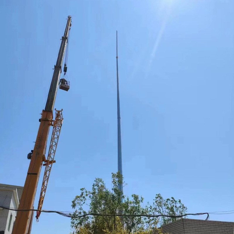 加工柱角钢避雷塔三角热镀锌避雷塔避雷塔针15米25米避雷塔