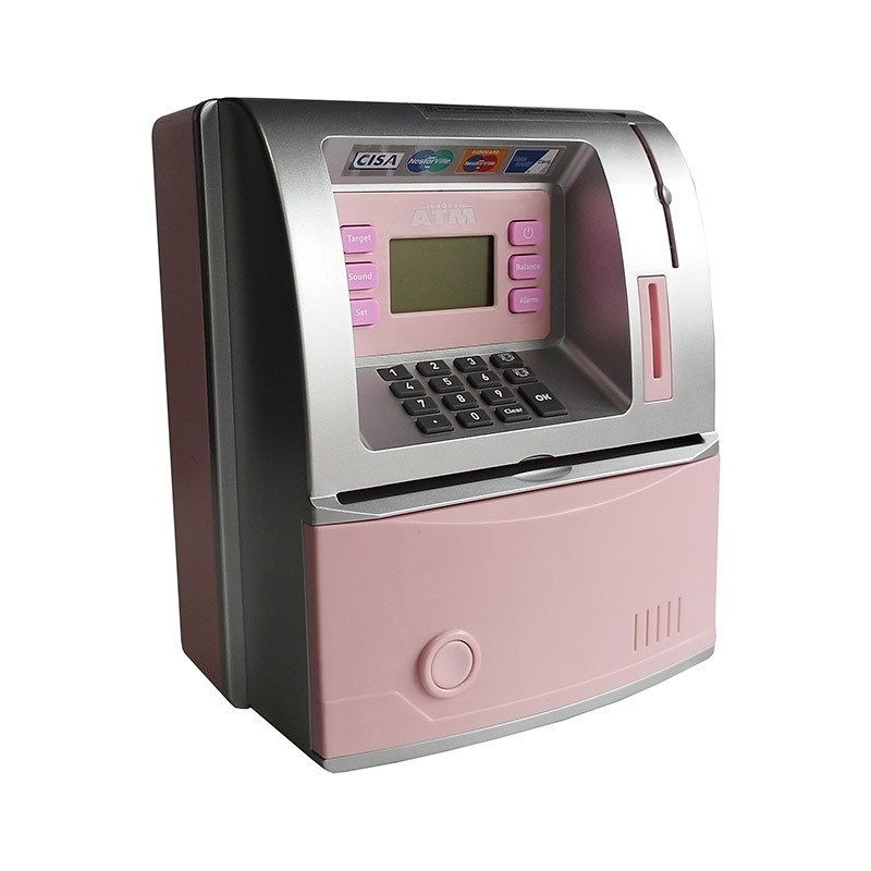 atm存钱罐存取款机仿真大号语音儿童卷币密码保险计数存钱罐
