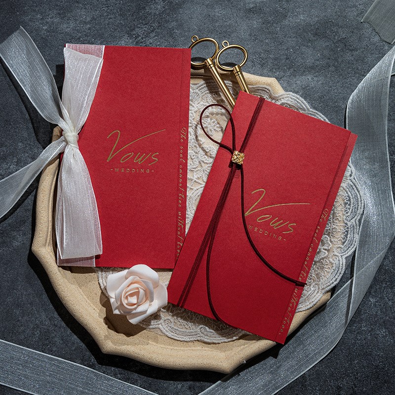 誓言卡婚礼宣誓宣言对折手本结婚新娘告白发言书父母致辞万百