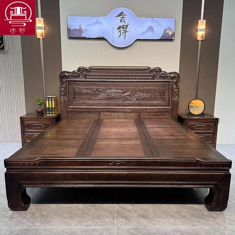 紫檀木中式实木床雕花明清仿古雕花双人床1.8米主卧家用别墅婚床,机械设备,其他机械设备,淘宝优惠券,粉丝福利购,淘宝优惠卷