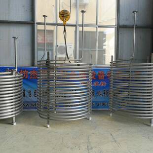 潍坊杰凯TA2钛合金管化工设备耐高温钛法兰冷凝器钛盘管