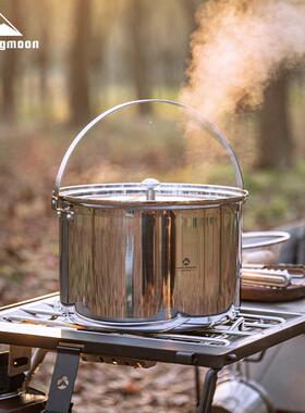 柯曼CC-24复合不锈钢5.9升户外锅野餐炊具煮饭烧水大容量露营汤锅