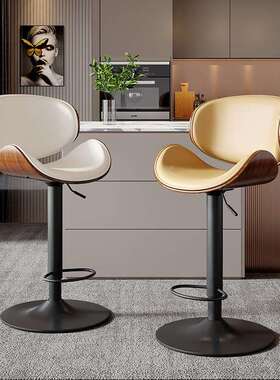 CSP1吧台椅升降旋转现代简约靠背吧凳家用前台酒吧椅子时尚高
