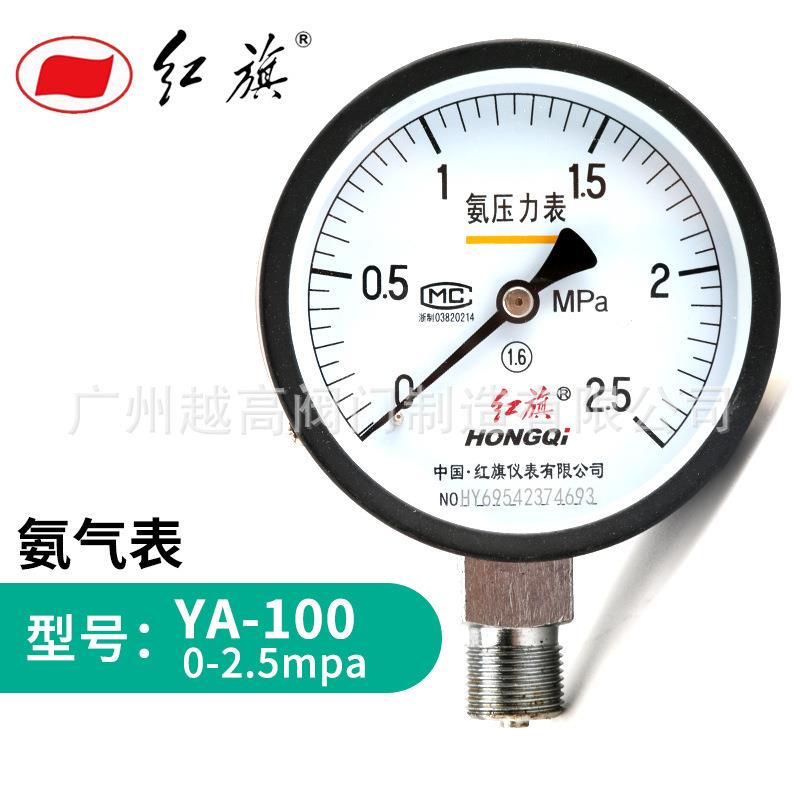 中国雷尔达氨用压力表/红旗氨气压力表/氨气压力真空表东亚天湖