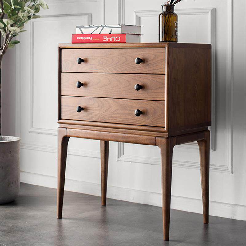 斗柜北欧实木收纳柜子白蜡木储物柜床头柜子餐边柜文件柜沙发边柜