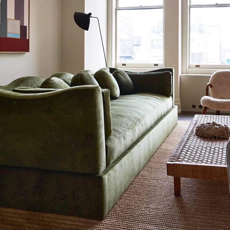 北欧沙发灯芯绒超软客厅双人简约现代布艺沙发小户型懒人民宿公寓