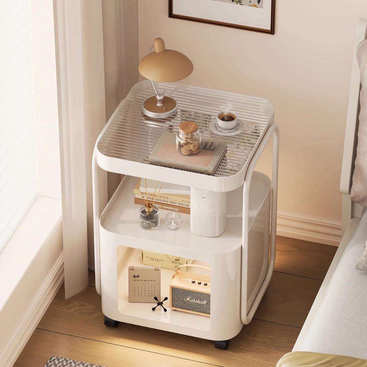 奶油风铁艺床头柜家用卧室小型床边置物架客厅可移动沙发边几角几,农机/农具/农膜,其它农用工具,淘宝优惠券,粉丝福利购,淘宝优惠卷