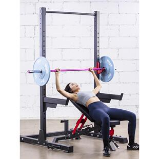 轻商卧推架半框式深蹲架引体架杠铃架龙门架举重床蹲举架力量训练