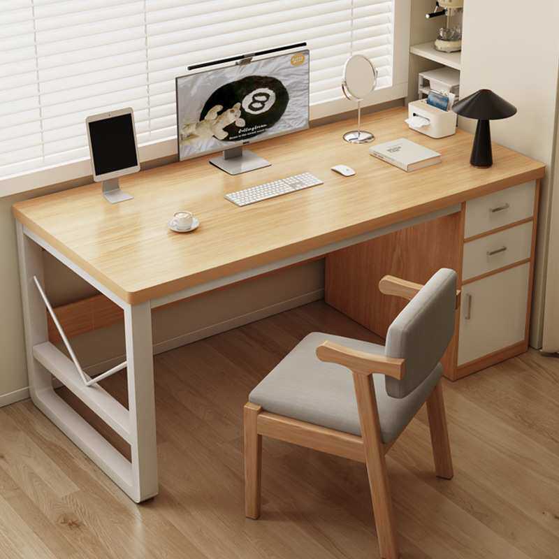 电脑桌家用书桌学生学习写字桌简约现代卧室工作台带抽屉办公桌子