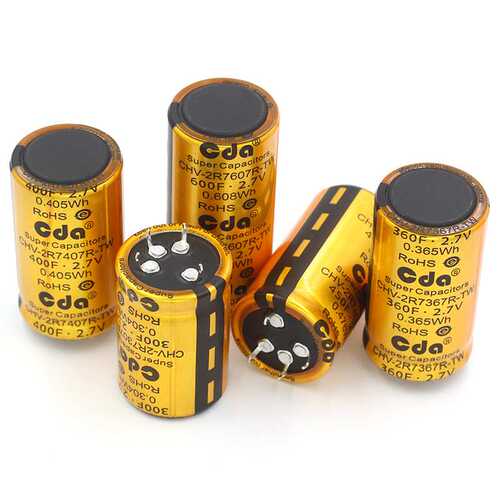 2.7V法拉电容300F/360F/400F/450F/600F 4脚大电流汽车整流器电容