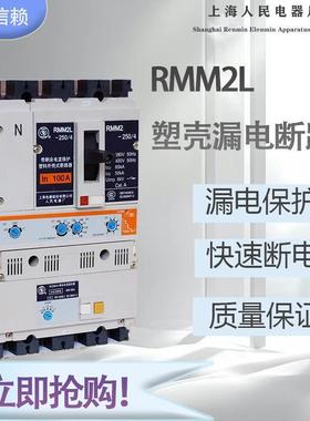 上海人民漏电保护器上联塑壳漏电断路器RMM2L-630