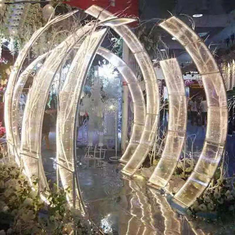 婚庆道具铁艺星光大道/阳光板酒店背景拱门t台路引摆件装饰灯