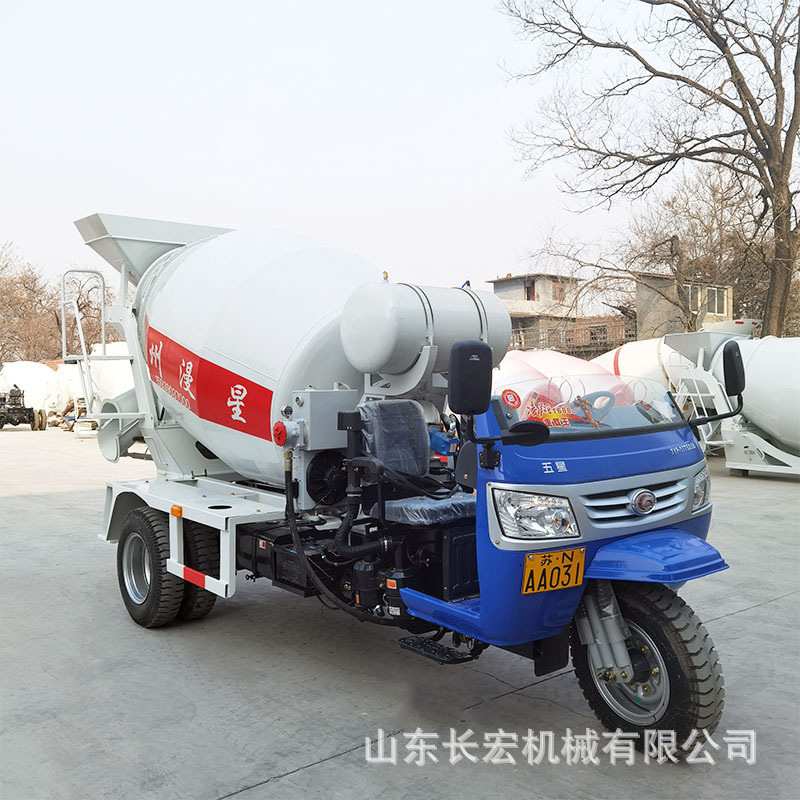 建筑工程用三马车建筑工地后卸式翻斗运输车液压自卸式三轮运输车