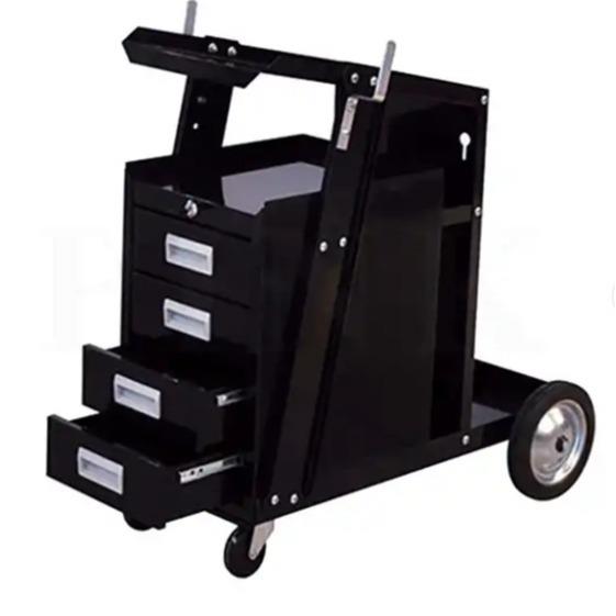 不带把手多功能电焊机手推车可移动带抽屉电焊机手推车