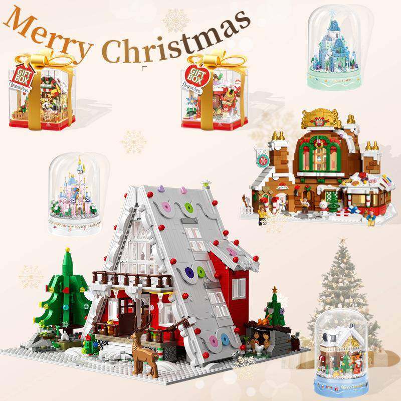 哲高MINI创意圣诞节姜饼屋平安果圣诞屋儿童益智拼装积木玩具送礼,农用物资,其他肥料,淘宝优惠券,粉丝福利购,淘宝优惠卷