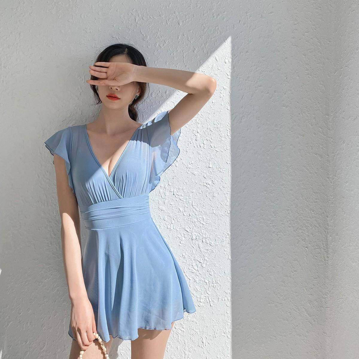 24新款连体泳装纯色裙式小胸聚拢遮肚温泉游游衣现货,农用物资,其他肥料,淘宝优惠券,粉丝福利购,淘宝优惠卷