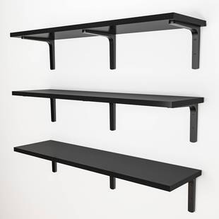 新品墙上置物架墙壁书架挂墙木板墙面悬空置物板隔板一字分层板壁