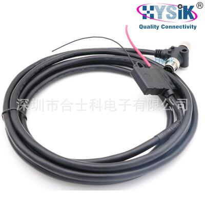 NMEA2000T型电源线A编码5芯防水连接器航空插头