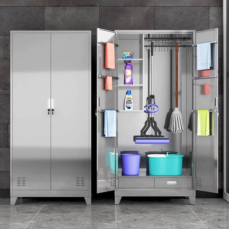 不锈钢清洁柜学校教室保洁柜酒店卫生柜阳台双门拖把柜杂物收纳柜,纺织面料/辅料/配套,纺织机械配件,淘宝优惠券,粉丝福利购,淘宝优惠卷