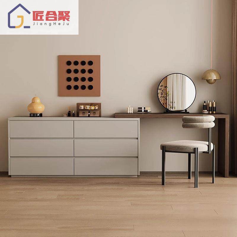 意式极简梳妆台卧室轻奢化妆桌储物柜一体小型床尾收纳斗柜梳妆桌,节庆用品/礼品,新娘配件,淘宝优惠券,粉丝福利购,淘宝优惠卷