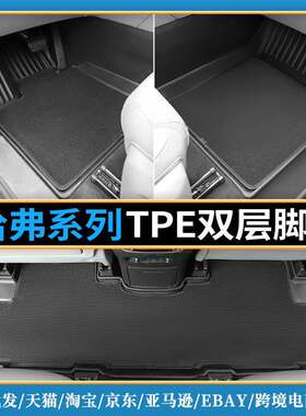 适用于2022款哈弗H6铂金版H6第三代H6SH6大狗F5F7H7TPE脚垫