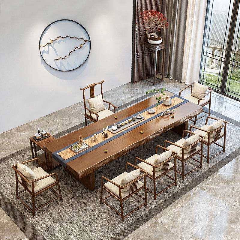 茶桌实木全套家用客厅大板茶桌椅组合办公室茶室新中式功夫泡茶桌,玩具/童车/益智/积木/模型,毛绒/玩偶/公仔/布艺类玩具,淘宝优惠券,粉丝福利购,淘宝优惠卷