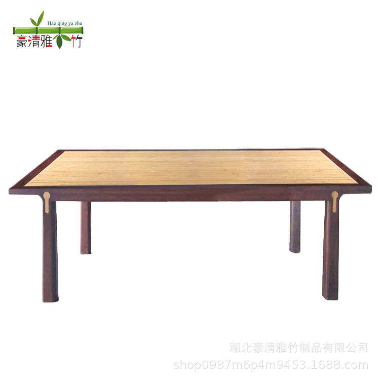 立豪竹家具厂竹制餐桌长竹桌竹木方餐桌竹制茶桌全竹家具厂家