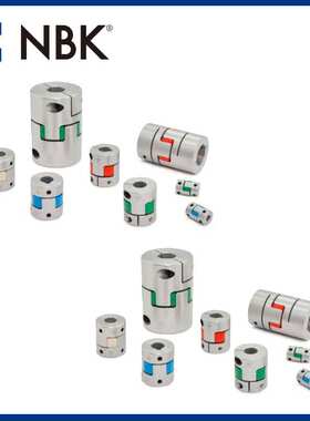 NBK MJC-95CS-BL英制 夹持梅花联轴器蓝色弹性连轴器铝合金联轴器