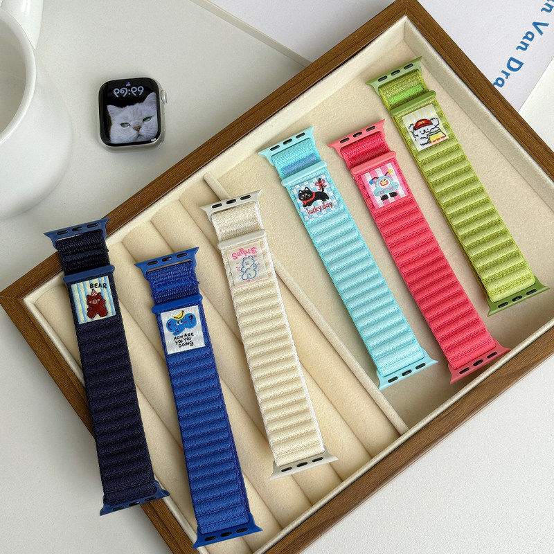 适用iwatch11苹果手表尼龙表带