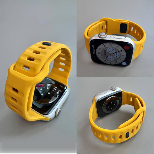适用iwatch表带11苹果s10手表applewatch手表带S9新款硅胶iwatch春夏se3男款ultra2运动s9腕带9女s8表链8柔软