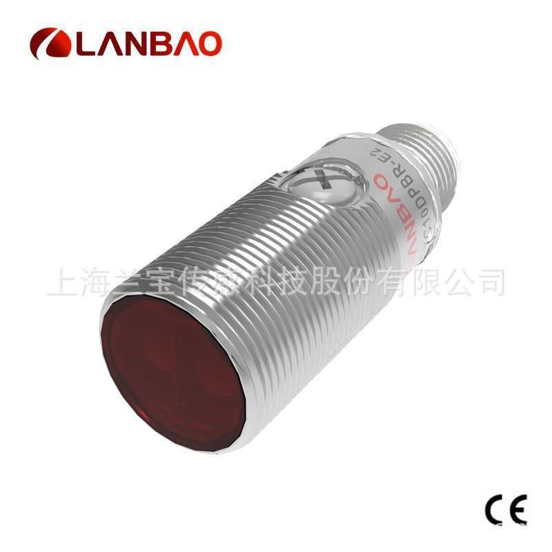 兰宝传感器PSM-BC40DPBR-E2 PNP红光40cm接插件 漫反射光电开关