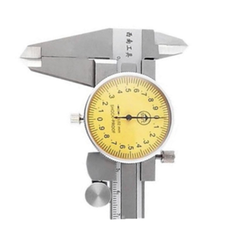 西南0-150MM/0-200MM/0-300X0.02不锈钢加硬销售 带表卡尺