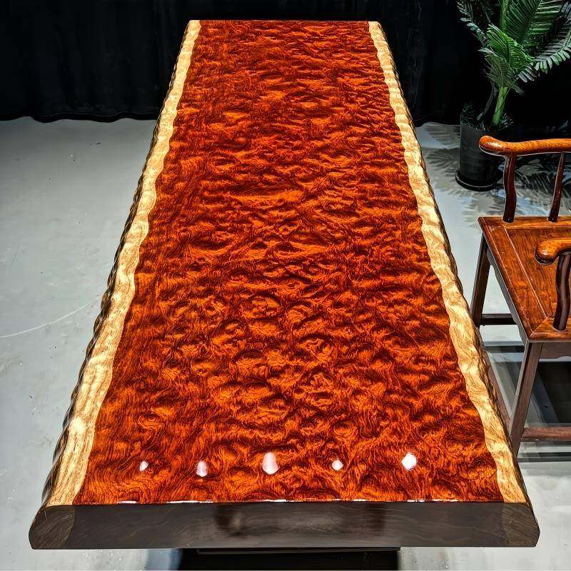 巴花实木大板桌餐桌茶桌原木新中式办公桌大班台黑檀茶桌实木书桌,纺织面料/辅料/配套,纺织机械配件,淘宝优惠券,粉丝福利购,淘宝优惠卷