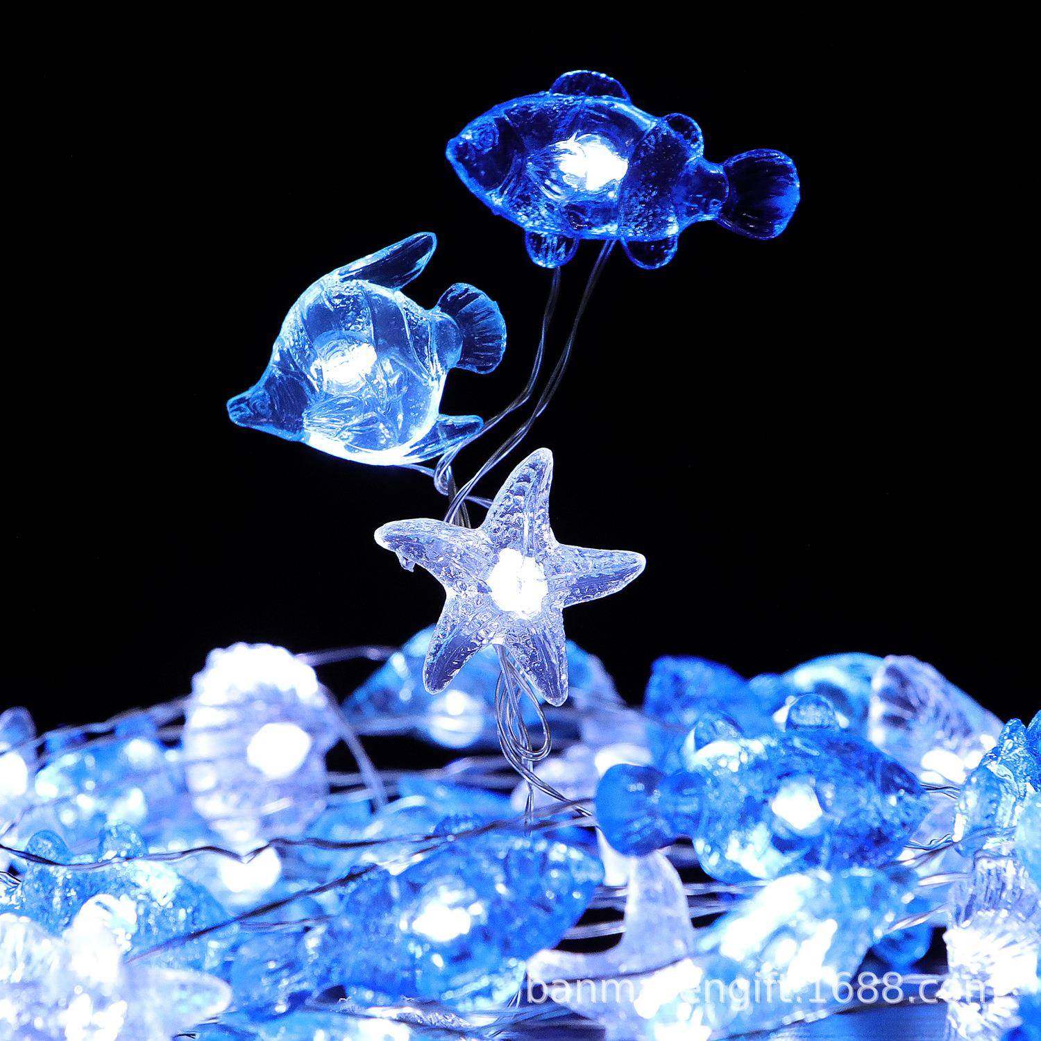 爆款圣诞节挂件led海洋装饰塑料贝壳灯串USB户外防水装饰灯,纺织面料/辅料/配套,纺织机械配件,淘宝优惠券,粉丝福利购,淘宝优惠卷