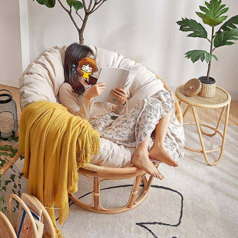 懒人沙发单人雷达藤椅阳台藤编休闲女生卧室可躺可睡家用宿舍看书,纺织面料/辅料/配套,纺织机械配件,淘宝优惠券,粉丝福利购,淘宝优惠卷