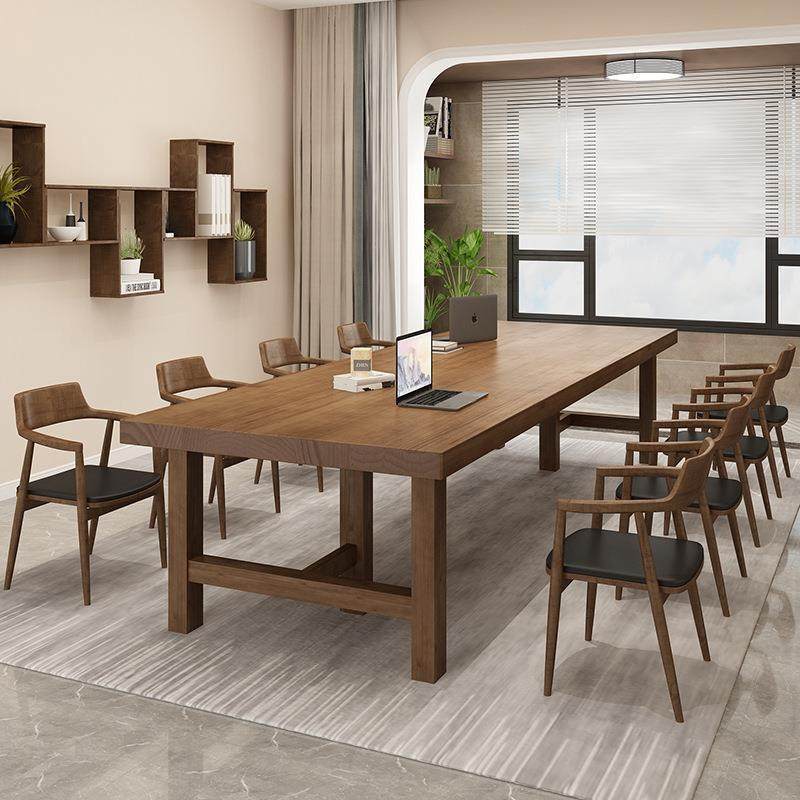 实木办公桌简约老板书桌职员电脑工作台多人学习办公室长条会议桌,收纳整理,烫衣板及配件,淘宝优惠券,粉丝福利购,淘宝优惠卷