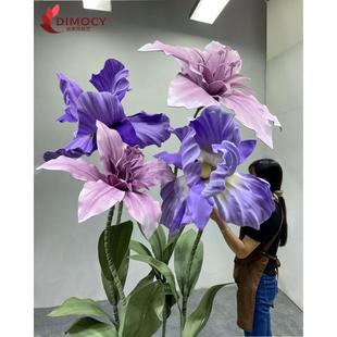 大型手工纸艺花婚礼舞台道具布置装饰户外防水美陈橱窗