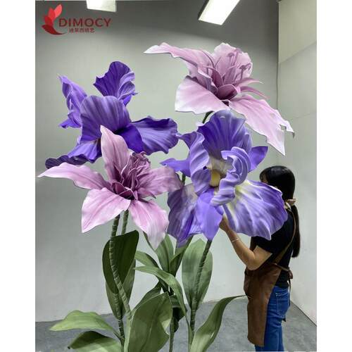 大型手工纸艺花婚礼舞台道具布置装饰户外防水美陈橱窗