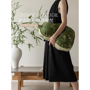 葫芦抱枕客厅沙发靠枕中国风竹子新中式靠垫高端异形高级感靠背垫