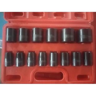 华益1/2铬钒钢气动套筒五金工具外贸套筒14PCS