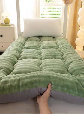 学生宿舍冬季加绒床垫软垫家用卧室单人床90X190褥子垫被租房专用