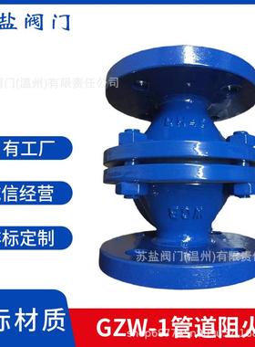 GZW-1国标管道阻火器FWL-1型管道阻火器ZGB-2ZH抽式阻火器