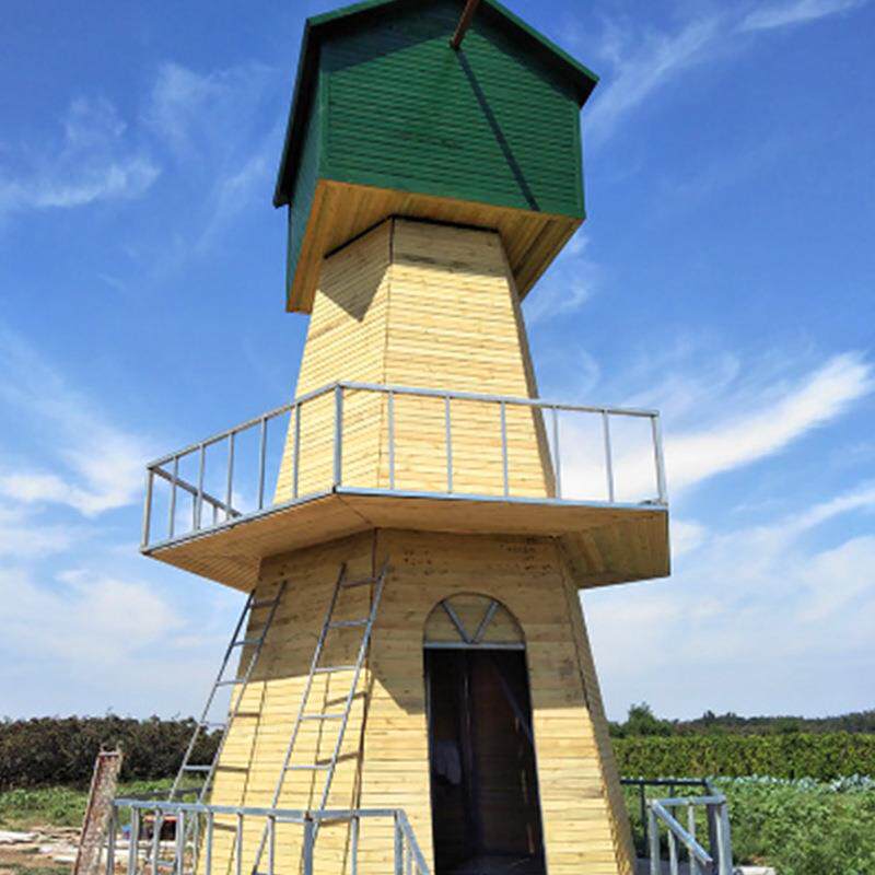 山东户外景区公园花卉展钢木木质仿古电动荷兰风车摆件模型景观