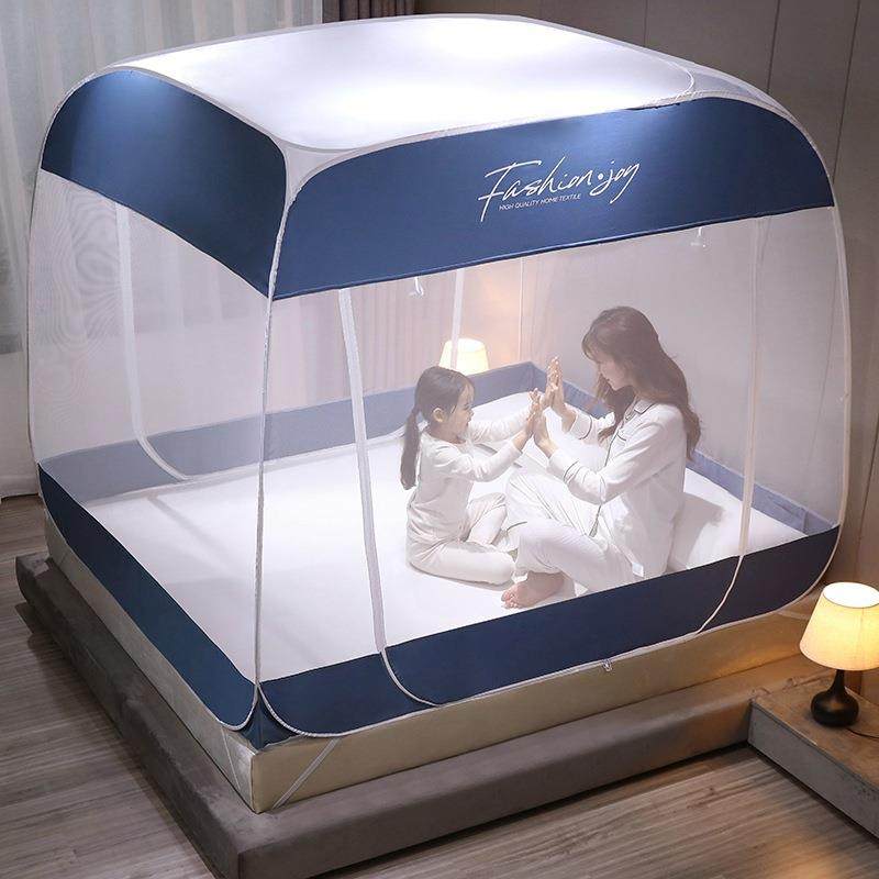 蚊帐免安装防摔蒙古包蚊帐家用方顶纹账1.5m1.8米床加密,纺织面料/辅料/配套,纺织机械配件,淘宝优惠券,粉丝福利购,淘宝优惠卷