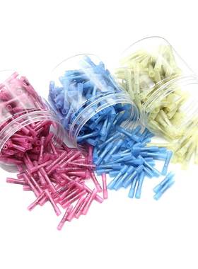 罐装600PCS带字热缩防水端子三色热缩端子中接管端子组合