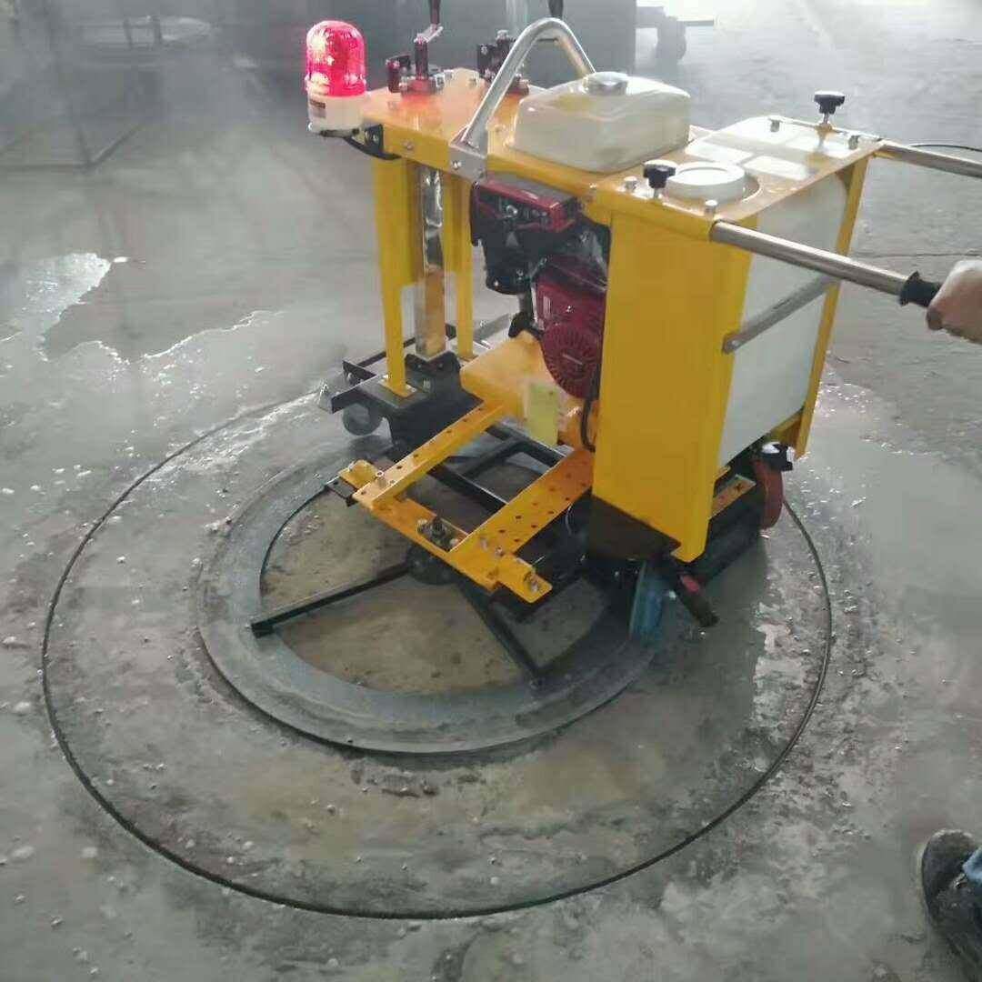 水泥混凝土沥青路圆形切缝机马路井盖切圆机窨井盖切割机